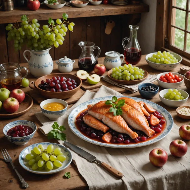 Искусство домашней кухни: от компота из винограда и яблок до идеальной засолки красной рыбы