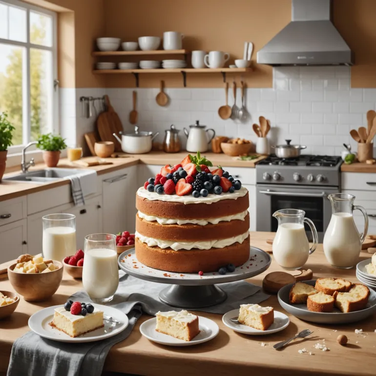 Искусство приготовления: как создать идеальный кекс на молоке и бисквит без сахара